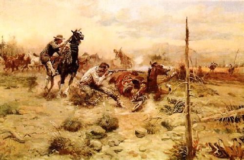 When Horse Flesh Comes High - Charles M Russell reproduction oil painting