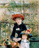 Two Sisters on the Terrace - Pierre Auguste Renoir