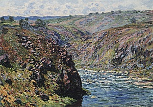 Valley of the Creuse (Sunlight Effect), 1889 - Claude Monet reproduction oil painting