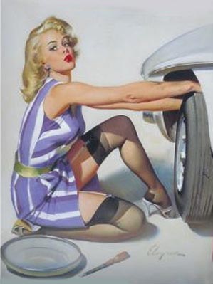 Untitled - Pin Ups reproduction oil painting