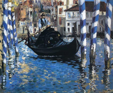 The Grand Canal Venice Blue Venice 1875 - Edouard Manet reproduction oil painting