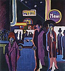 Street Scene at Night, 1926-27 - Ernst Kirchner