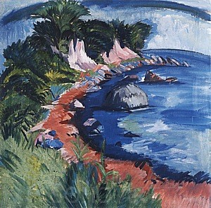 Fehmarn Coast, 1913 - Ernst Kirchner reproduction oil painting