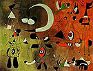 Painting (Figures in the Night) 1949 - Joan Miro