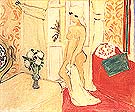 The Young Woman and the Vase of Flowers or The Pink Nude - Henri Matisse