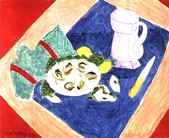 Still Life with a Oysters 1940 - Henri Matisse reproduction oil painting