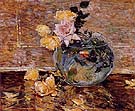 Roses in a Vase 1890 - Childe Hassam