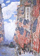 The Fourth of July 1916 The Greatest Display of the American Flag Ever Seen in New York Climax of the Preparedness Parade in May 1916 - Childe Hassam