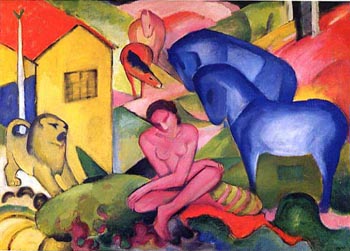 The Dream - Franz Marc reproduction oil painting