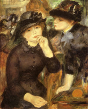 Girls in Black 1880 - Pierre Auguste Renoir reproduction oil painting