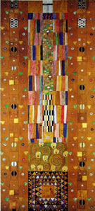 Stoclet Frieze Patterns - Gustav Klimt reproduction oil painting