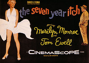 THE SEVEN YEAR ITCH, BILLY WILDER, 1955 - Classic-Movie-Posters reproduction oil painting