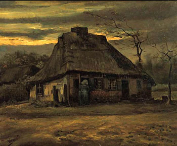 The Cottage 1885 - Vincent van Gogh reproduction oil painting