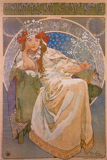 Princess Hyacinthe 1911 - Alphonse Mucha reproduction oil painting