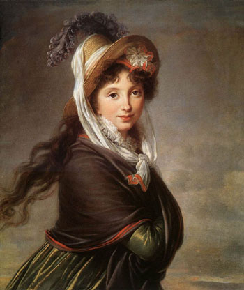 Portrait of a Young Woman 1797 - Elisabeth Vigee Le Brun reproduction oil painting