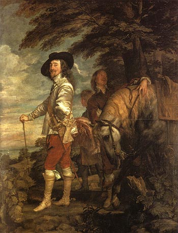 Le Roi a la Chasse 1635 - Van Dyck reproduction oil painting