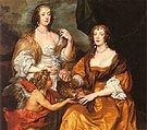 Dorothy Savage Viscountess of Andover and her Sister Elizabeth Lady Thimbleby 1637 - Van Dyck