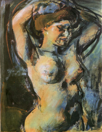 Nude with Upraised Arms 1906 - George Rouault reproduction oil painting