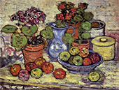 Cinerarias and Fruit 1912 - Maurice Prendergast