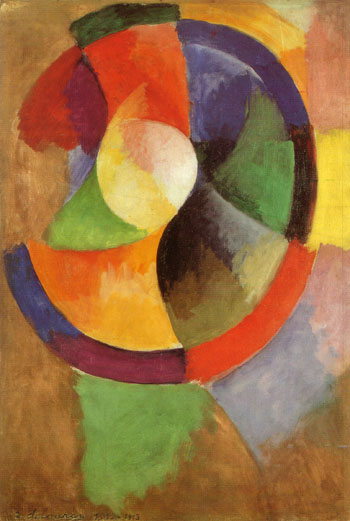 Circular Forms Sun No 2 c1912 - Robert Delaunay reproduction oil painting