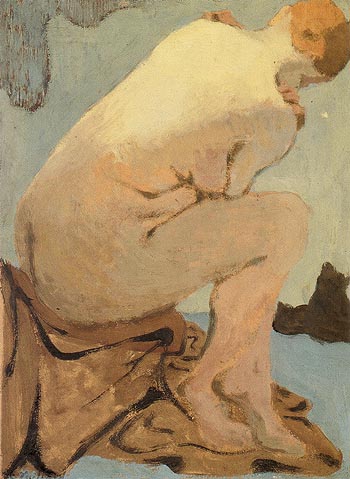 Seated Nude Nu assis - Edouard Vuillard reproduction oil painting