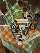 Still Life with Checkered Table Cloth 1915 - Juan Gris