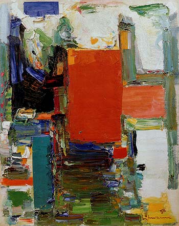 Bird Cage Variation II 1958 - Hans Hofmann reproduction oil painting