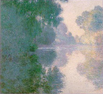 Morning on the Seine Good Weather 1897 - Claude Monet reproduction oil painting