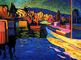 Autumn Landscape with Boats 1908 - Wassily Kandinsky