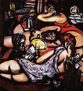 Girls Room Siesta 1947 - Max Beckmann reproduction oil painting