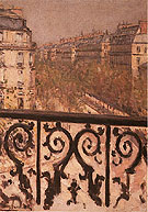 A Balcony in Paris c1880 - Gustave Caillebotte