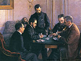 The Bezique Game 1800 - Gustave Caillebotte