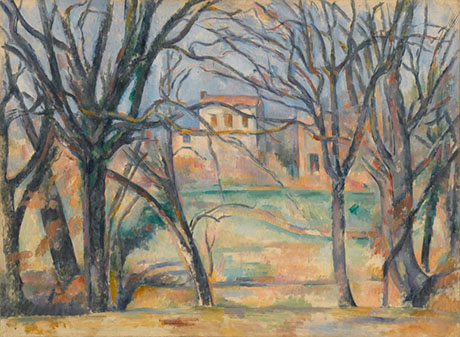 Trees and Houses - Paul Cezanne reproduction oil painting