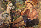 Pan Trudl with Goat 1931 - Oskar Kokoshka