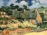 Houses with Thatched Roofs Cordeville 1890 - Vincent van Gogh