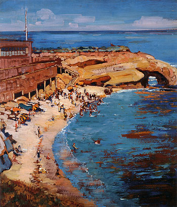 La Jolla Cave 1928 - Alson Skinner Clark reproduction oil painting