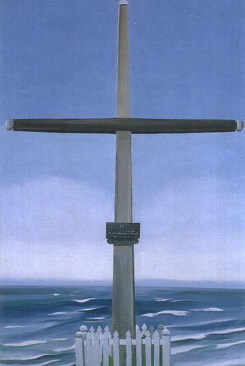 Cross By The Sea Canada Cross With Sea Corss bythe Sea Gaspe 1932 - Georgia O'Keeffe reproduction oil painting