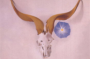 Ram Head Blue Morning Glory 1938 - Georgia O'Keeffe reproduction oil painting