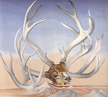 Form the Faraway Nearby Deers Horns Near Cameron 1937 - Georgia O'Keeffe reproduction oil painting