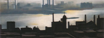 East River 1927 - Georgia O'Keeffe reproduction oil painting