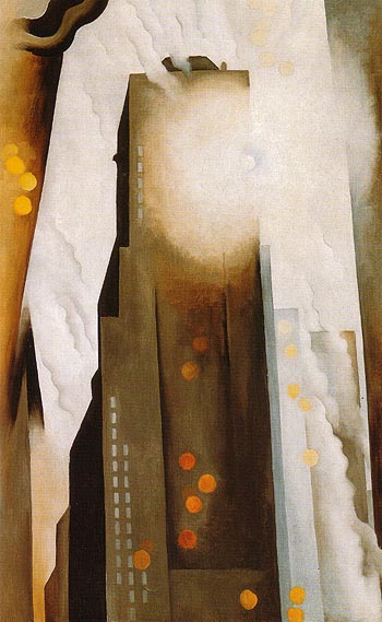 The Shelton with Sunspoths NY 1926 - Georgia O'Keeffe reproduction oil painting