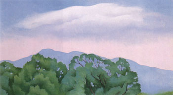 Lake George Mountain to the North 1925 - Georgia O'Keeffe reproduction oil painting