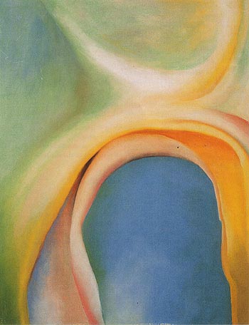 Over Blue 1918 - Georgia O'Keeffe reproduction oil painting