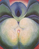 Series I White Blue Flower Shapes 1919 - Georgia O'Keeffe