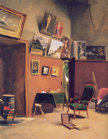 Studio in the Rue de Furstenburg - Frederic Bazille reproduction oil painting