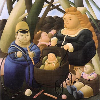 The Rich Children 1968 - Fernando Botero reproduction oil painting