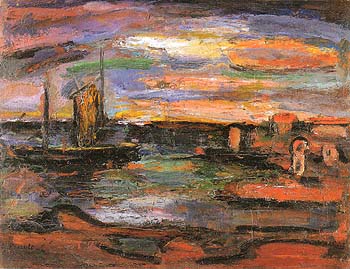 Twilight The Seashore 1939 - George Rouault reproduction oil painting