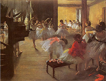 The Dance Class 1873 - Edgar Degas reproduction oil painting