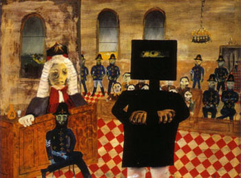 The Trial 1947 - Sidney Nolan reproduction oil painting