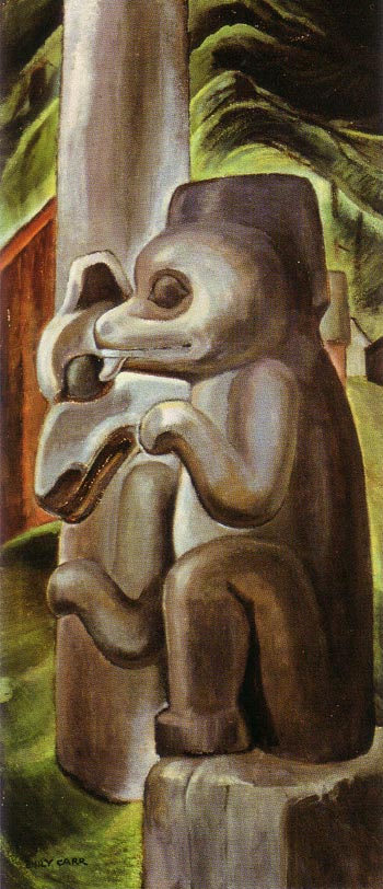 Masset Bears 1941 - Emily Carr reproduction oil painting